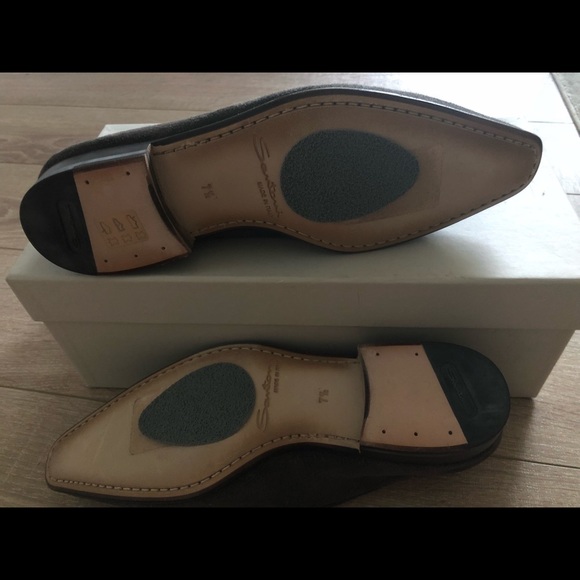 Santoni Suede Grey Shoes